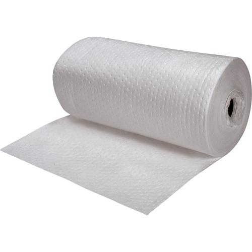 Premium Fine Fiber Sorbent Rolls, Heavyweight, 150' L x 30" W, 50 gal. Absorbancy Stor-it Systems