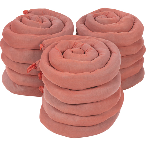 Sorbents Socks, Hazmat, 50 gal. Absorbancy, 3" W x 8' L, Pack of 15 Stor-it Systems