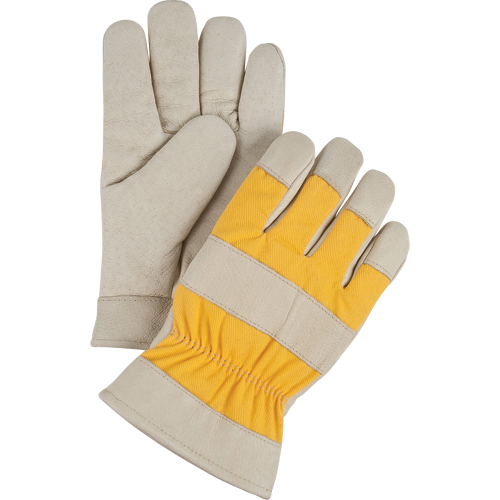Gants de travail doubl&eacute;s pour l'hiver de premi&egrave;re qualit&eacute;, 2T-Grand, Paume en Cuir fleur de porc, Doublure en Molleton de mousse Stor-it Systems