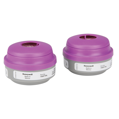 North&reg; N Series Respirator Cartridges, Gas/Vapour Cartridge, Acid Gas/P100 Stor-it Systems