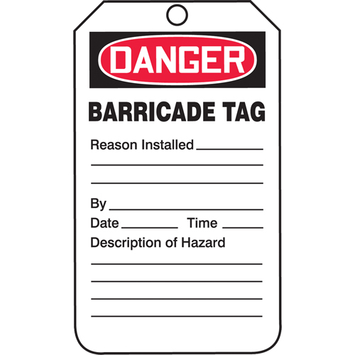 &eacute;tiquettes de s&eacute;curit&eacute;, Plastique, 3-3/8" la x 5-3/4" h, Anglais Stor-it Systems