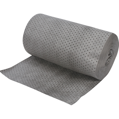 Rouleaux absorbants en fibres fines de calibre industriel, Lourd, 150' lo x 30" la, Absorption 70 gal. Stor-it Systems