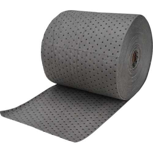 Rouleaux absorbants en fibres fines de calibre industriel, Poids moyen, 150' lo x 15" la, Absorption 25 gal. Stor-it Systems