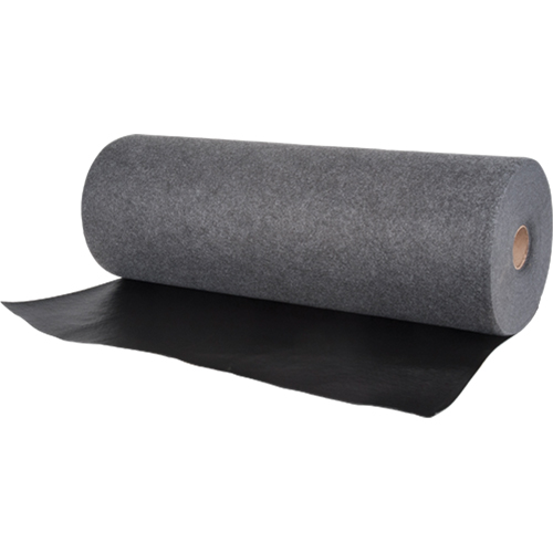 Tapis industriels avec support en poly, 36" la x 150' lo, Lourd Stor-it Systems