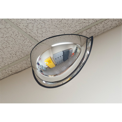 Miroir en d&ocirc;me 180°, Demi-d&ocirc;me, Dessus ouvert, Diam&egrave;tre 20" Stor-it Systems