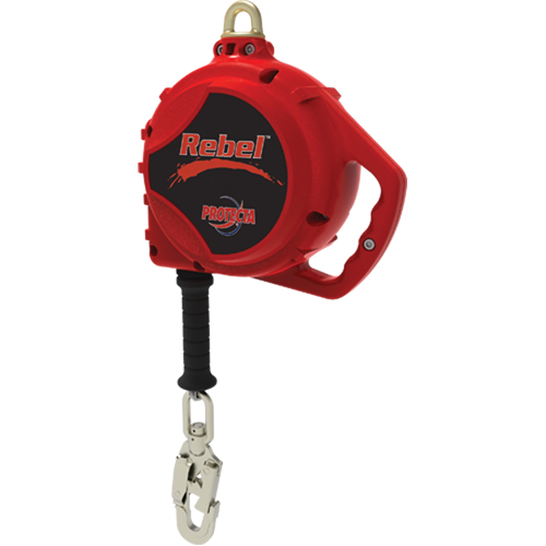 Rebel Self-Retracting Lifeline, 20', Galvanized Steel, Swivel Stor-it Systems