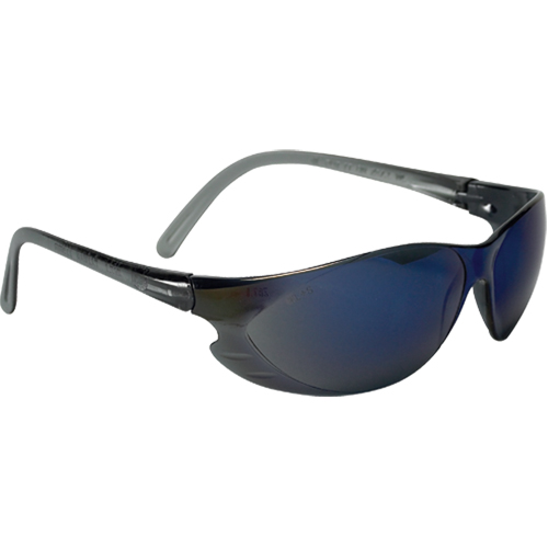 Lunettes de s&eacute;curit&eacute; &agrave; miroir bleu, Lentille Bleu/Miroir, Anti-&eacute;gratignures, R&eacute;pond ou surpasse la norme CSA Z94.3 Stor-it Systems