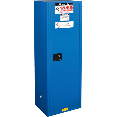 Sure-Grip&reg; Ex Hazardous Material Slimline Safety Cabinets, 22 gal., 23.25" x 65" x 18" Stor-it Systems