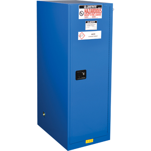 Sure-Grip&reg; Ex Hazardous Material Slimline Safety Cabinets, 54 Gal., 23.25" x 65" x 34" Stor-it Systems