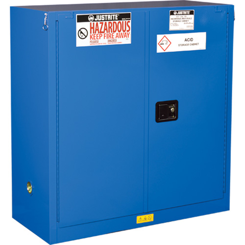 Armoires doubl&eacute;es pour rangement de mati&egrave;res dangereuses Chem-Cor, 30 gal., 43" x 44" x 18" Stor-it Systems