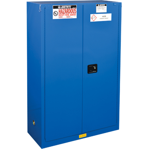 Armoires doubl&eacute;es pour rangement de mati&egrave;res dangereuses Chem-Cor, 45 gal., 43" x 65" x 18" Stor-it Systems