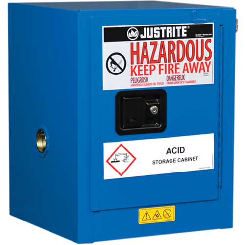 Armoires de comptoir doubl&eacute;es pour rangement de mati&egrave;res dangereuses Chem-Cor, 4 gal., 17" x 22" x 17" Stor-it Systems
