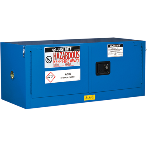 ChemCor&reg; Lined Hazardous Material Piggyback Safety Cabinets, 12 gal., 43" x 18" x 18" Stor-it Systems
