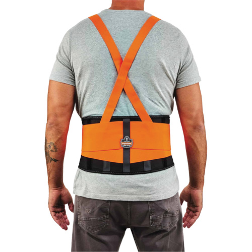 Ceinture de support dorsal haute visibilit&eacute; en &eacute;lasthanne ProFlex 100HV, &eacute;lastique, Petit Stor-it Systems