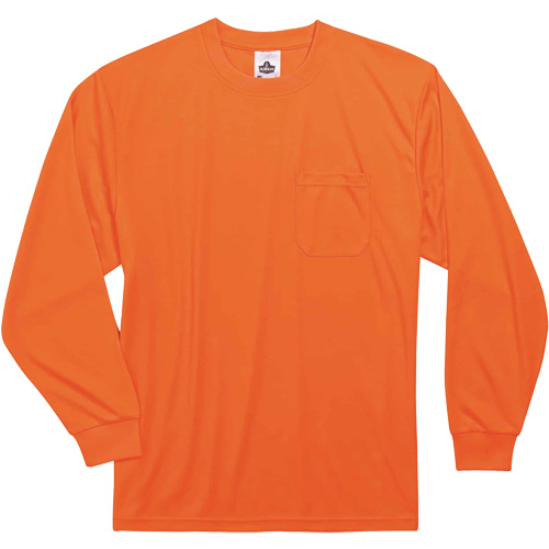 Chandail &agrave; manches longues non certifi&eacute; GloWear 8091, Polyester, Petit, Orange haute visibilit&eacute; Stor-it Systems
