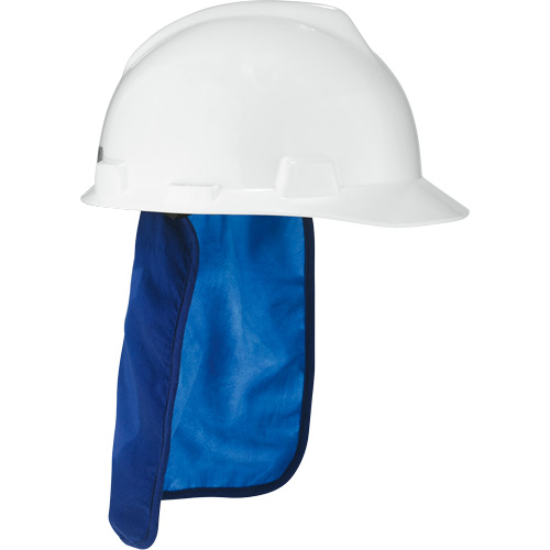 Tampon et voile pour le cou refroidissants pour casque de s&eacute;curit&eacute; Chill-Its 6717CT, Bleu Stor-it Systems