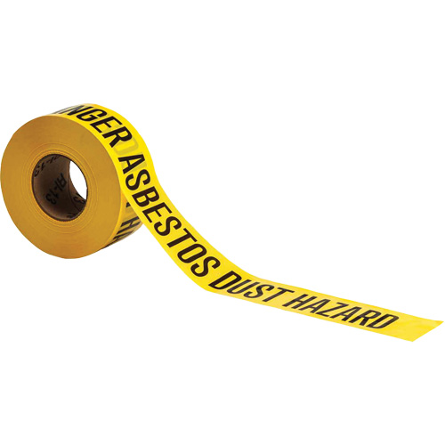 Barricade Tape, English, 3" W x 1000' L, 3 mils, Black on Yellow Stor-it Systems