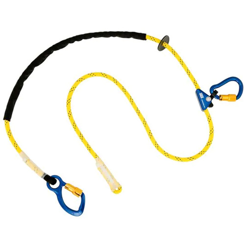 Pole Climber's Adjustable Rope Lanyard, 1 Legs, 8', CSA Class A, Nylon Stor-it Systems