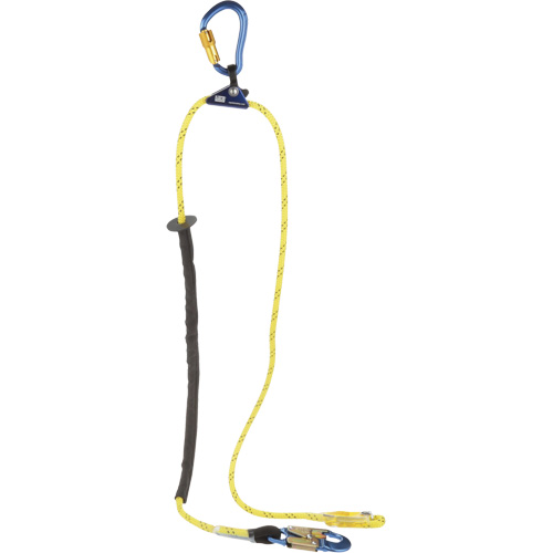 Longe de positionnement r&eacute;glable &agrave; corde pour grimpeur, 1 branches, 8', Classe CSA F, Nylon Stor-it Systems