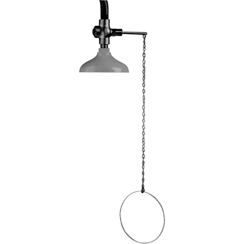 Douche d'urgence suspendue Lifesaver, Montage au plafond Stor-it Systems