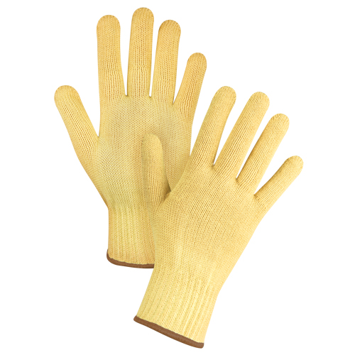 Gants tricot&eacute;s sans couture, Taille Grand/9, Calibre 7, Enveloppe en Kevlar, ASTM ANSI niveau A2/EN 388 niveau 3 Stor-it Systems