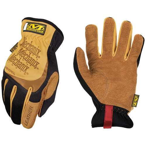 Gants Fastfit, Petit, Paume en Cuir fleur, Poignet &eacute;lastique Stor-it Systems