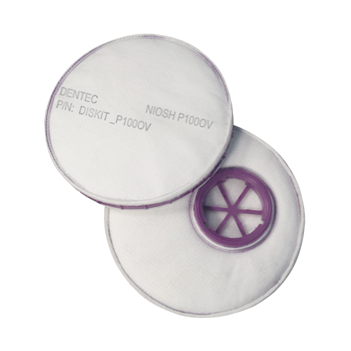 Filtre pour respirateur Diskit, Filtre contre les particules avec suppresion de vapeurs nuisibles, Vapeur organique/Filtre P100 Stor-it Systems