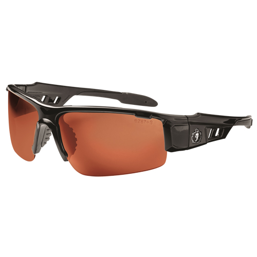 Lunettes de s&eacute;curit&eacute; Skullerz Dagr, Lentille Cuivre, Anti-&eacute;gratignures/Polaris&eacute;, ANSI Z87+/R&eacute;pond ou surpasse la norme CSA Z94.3 Stor-it Systems