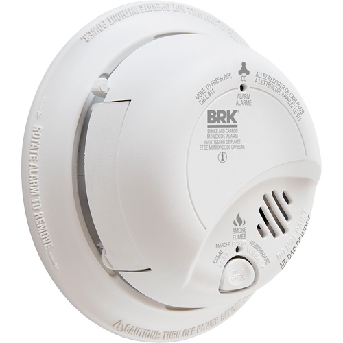 Ionization Smoke & Carbon Monoxide Combination Alarm, Battery Operated/Hardwired Stor-it Systems