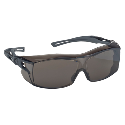 Lunettes de s&eacute;curit&eacute; s&eacute;rie Extra OTG Dynamic, Lentille Fum&eacute;e, Antibu&eacute;e/Anti-&eacute;gratignures, ANSI Z87+/R&eacute;pond ou surpasse la norme CSA Z94.3 Stor-it Systems