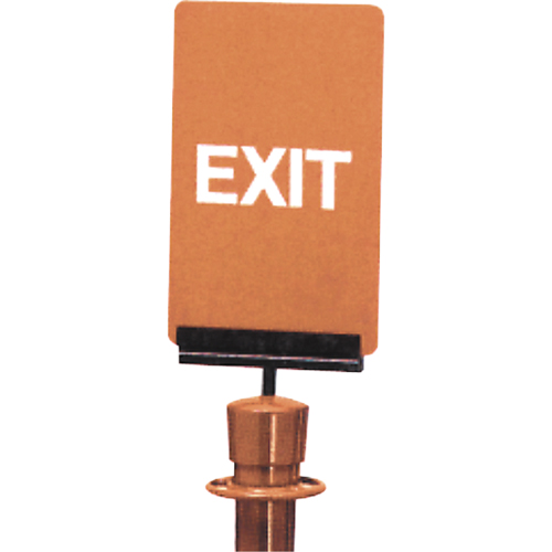 "Exit" Crowd Control Sign, 11" x 7", Plastic, English Stor-it Systems