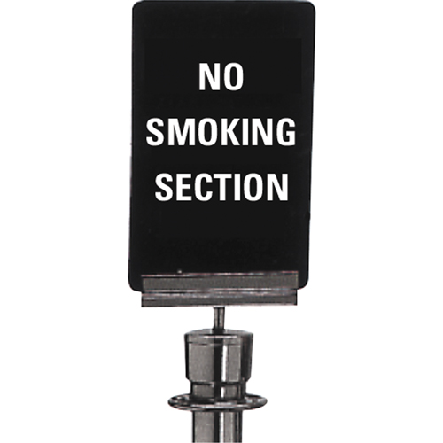 Enseigne de contr&ocirc;le des foules  No Smoking , 11" x 7", Plastique, Anglais Stor-it Systems