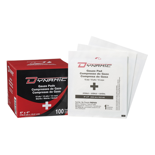 Dynamic Gauze, Pad, 4" L x 4" W, Sterile, Medical Device Class 1 Stor-it Systems