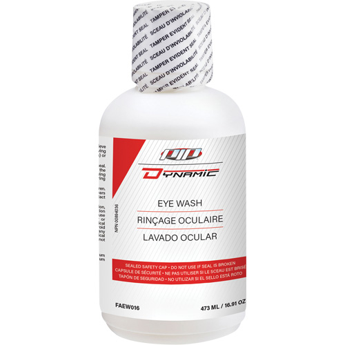Solution pour douche oculaire Dynamic, 16 oz Stor-it Systems