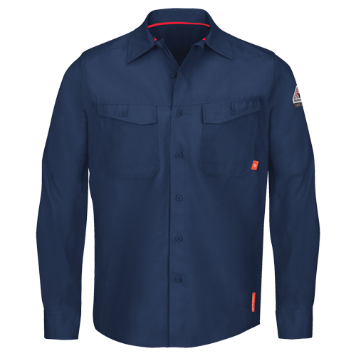 Chemises de travail IQ Endurance pour hommes, Petit, Bleu marin Stor-it Systems