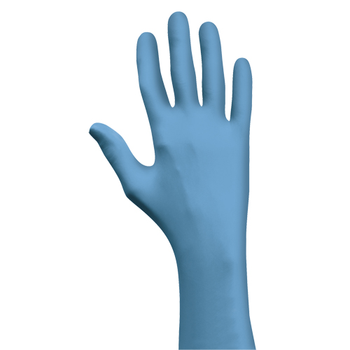 Gants N-Dex 7500PF, Petit, Nitrile, 4 mils, Sans poudre, Bleu Stor-it Systems