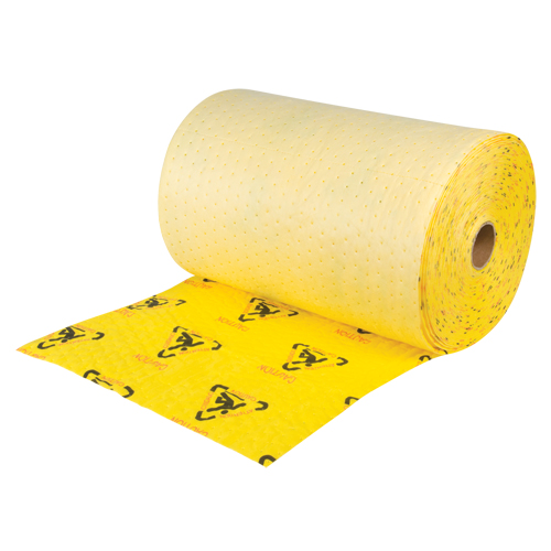 Rouleaux d'avertissement de premi&egrave;re qualit&eacute; - absorbants haute visibilit&eacute;, Lourd, 150' lo x 24" la, Absorption 37,6 gal. Stor-it Systems