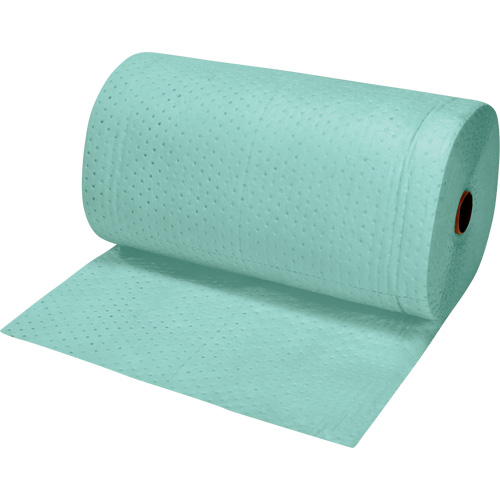Rouleaux absorbants li&eacute;s de premi&egrave;re qualit&eacute;, Lourd, 150' lo x 30" la, Absorption 50 gal. Stor-it Systems
