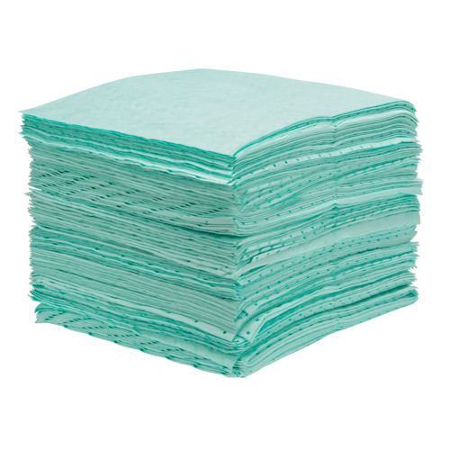 Premium Bonded Sorbent Pads, Hazmat, 15" x 18", 25 gal. Absorbancy Stor-it Systems