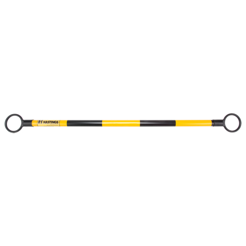 Barre t&eacute;lescopique pour barricade, Longueur d&eacute;ploy&eacute;e de 85", Noir/Jaune Stor-it Systems