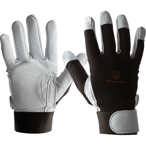 Gants IMPACTO AIRGEL, Taille Grand, Paume Cuir perl&eacute; Stor-it Systems