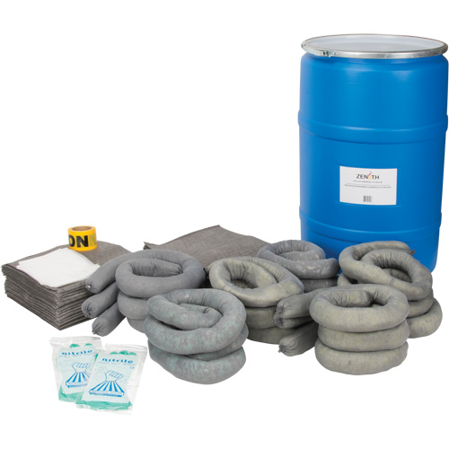 Trousse de lutte contre les d&eacute;versements, Universel, Baril, Absorbance de 55 gal. US Stor-it Systems