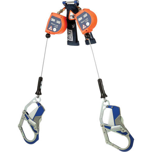 Nano-Lok Edge Self-Retracting Lifeline, 7', Stainless Steel, Swivel Stor-it Systems