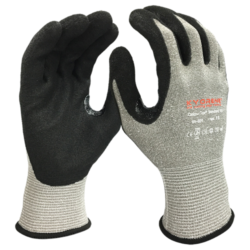 Gants r&eacute;sistants aux coupures, Taille Grand/9, Calibre 13, Rev&ecirc;tement Mousse de nitrile, Enveloppe en Kyorene, ANSI/ISEA 105 niveau 3/EN 388 niveau C Stor-it Systems