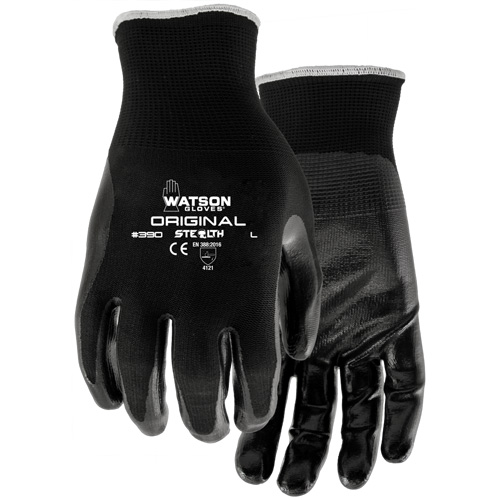 Gants enduits Stealth Original, 7/Petit, R&ecirc;vetement Nitrile, Calibre 13, Enveloppe en Nylon Stor-it Systems