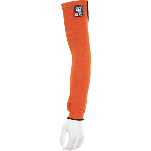 Memphis&reg; Sleeves With Thumb Hole, Kevlar&reg;, 18", ASTM ANSI Level A5, Orange Stor-it Systems