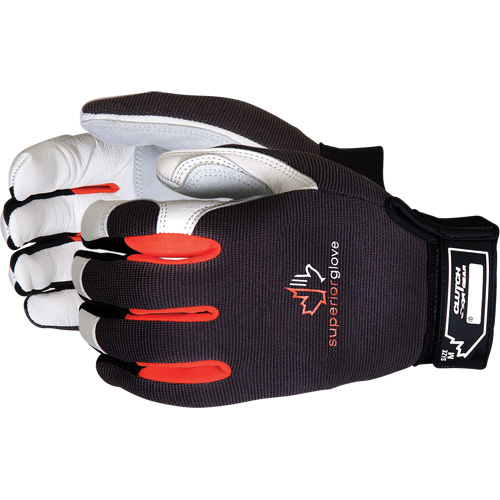 Gants de m&eacute;canicien ClutchGear, Paume Cuir fleur/Cuir refendu, Taille Petit Stor-it Systems