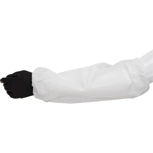 Manchettes, Longueur de 18", Microporeux, Blanc Stor-it Systems