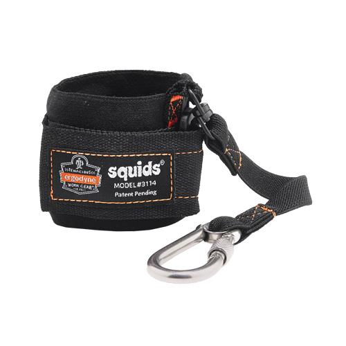 Squids&reg; 3114 Pull-On Wrist Lanyard with Carabiner Stor-it Systems
