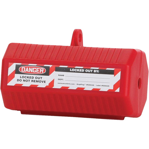 Dispositif de verrouillage Stopout StopPlug, Type Prise Stor-it Systems